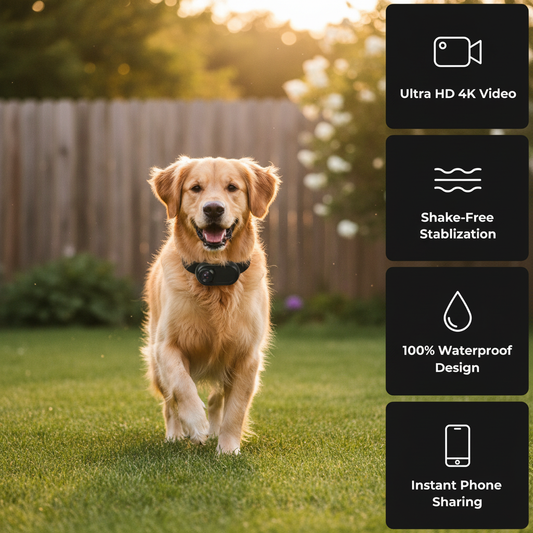 POV Collar™ Outdoor Dog Collar Camera 1080P HD CMOS